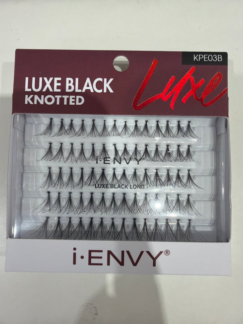 Kiss I Envy Individual Luxe Black Flare Long Eyelashes - KPE03B