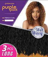 Outre Purple Pack Long Wet & Wavy French Curl 3Pcs Weave