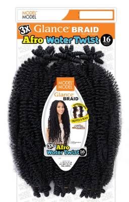 Model Model 3X Afro Water Twist 16" Synthetic Hair Braid
