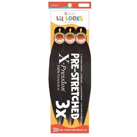 Outre X-Pression Lil Looks 3X Pre-Stretched 32" Synthetic Hair Braid