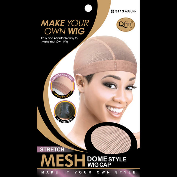 Qfitt Make Your Own Wig Stretch Mesh Dome Style Wig Cap (M&M #5113)