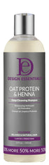 Design Essentials Oat Protein & Henna Deep Cleansing Shampoo 12 OZ(DES00569)