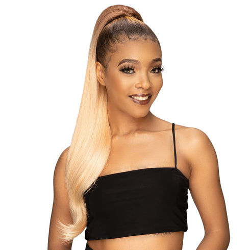 Janet Collection Remy Illusion Ponytail - EMERALD