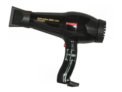 TURBO POWER DRYER-TWINTURBO COLD MATIC-BLACK-314A- (011710) 1760w