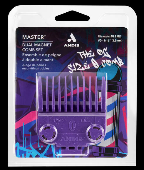 ANDIS ATTACHMENT COMB MASTER DUAL MAGNETIC <1PCS> SIZE 0 1/16"(AN561385)