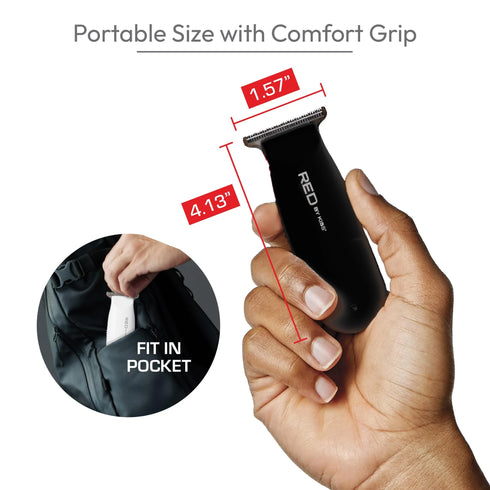 CT08 Red Mini cordless Trimmer BLACK