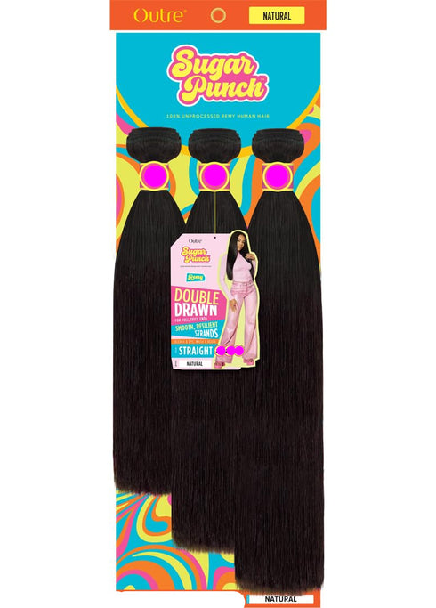OUTRE SUGARPUNCH 100% UNPROCESSED REMI HH NBLK ( Body Wave& Straight)