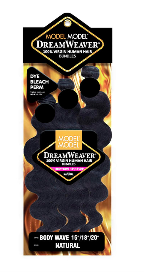 ModelModel Dream Weaver 100% Virgin Human Hair Body Wave 3-Bundle Weave