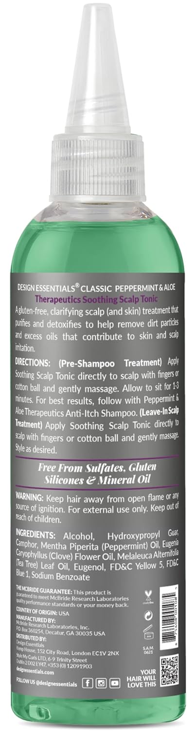 DESIGN PEPPERMINT & ALOE SOOTHING SCALP TONIC 4 OZ(DES00108)