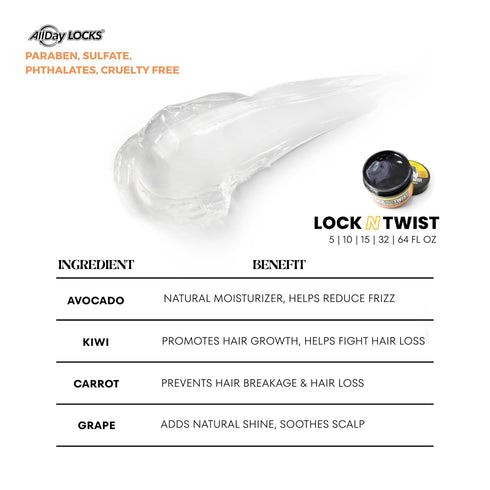 AllDay Locks Lock N Twist Gel – 32 oz