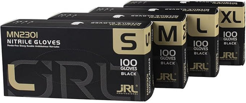 JRL NITRILE BLACK GLOVES LARGE(JRL-MN2301-L)