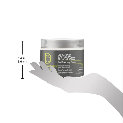 Design Essentials Natural Almond & Avocado Curl Stretching Cream (JAR) 16 OZ(DES00435)
