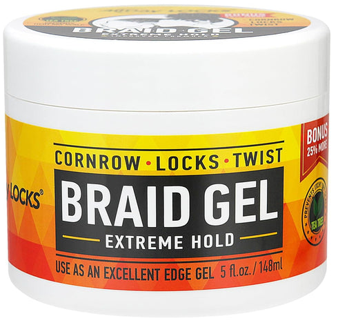 ALL DAY LOCKS & BRAID GEL (JAR) 5 OZ (ADA83721)
