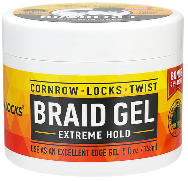 ALL DAY LOCKS & BRAID GEL (JAR) 5 OZ (ADA83721)