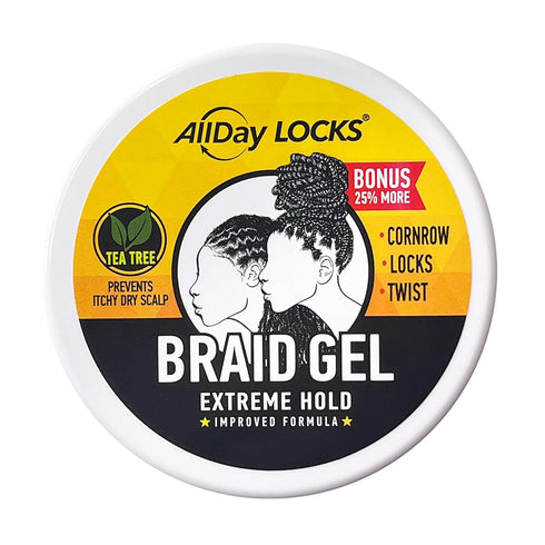 ALL DAY LOCKS & BRAID GEL (JAR) 5 OZ (ADA83721)