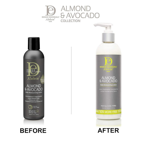 Design Essentials Almond & Avocado Daily Hair Moisturizing Lotion 12 OZ(DES00564)