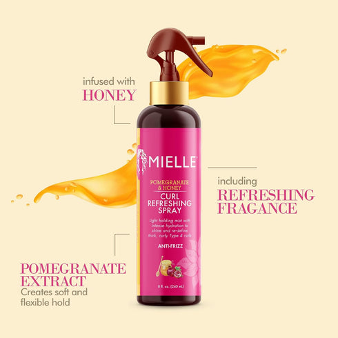 MIELLE POM/HONEY CURL REFRESHING SPRAY 8OZ(MIE00674)