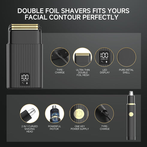GTS Hair Clippers for Men Professional 4-in-1 Barber Kit