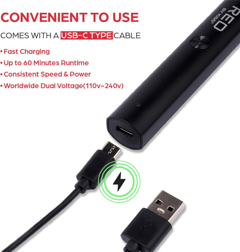 RED Cordless nose hair Trimmer(NHT01)