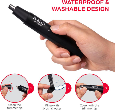 RED Cordless nose hair Trimmer(NHT01)