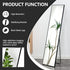 MIRROR 20X60" BLACK(LB21525B)