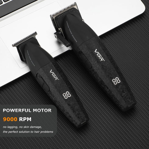 VGR 640 Professional Hair Clippers for Men – 9000RPM Cordless Barber Kit