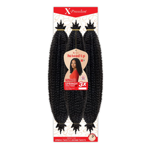 Outre X-Pression Twisted Up 3X Springy Afro Twist 16" Synthetic Hair Crochet Braid