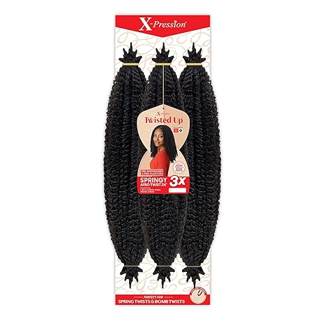 Outre X-Pression Twisted Up Springy Afro Twist 24" Synthetic Hair Crochet Braid
