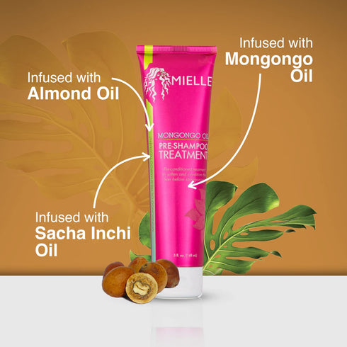 MIELLE MONGO OIL PRE SHAMPOO TRTMNT 5OZ(MIE00631)