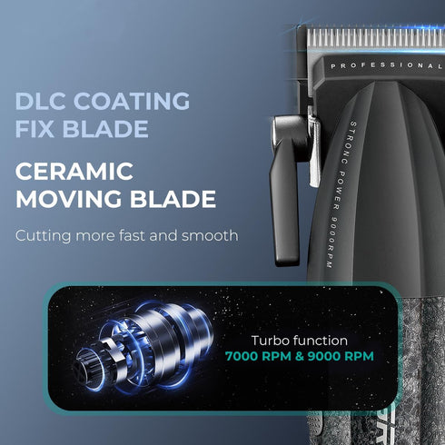 VGR 640 Professional Hair Clippers for Men – 9000RPM Cordless Barber Kit