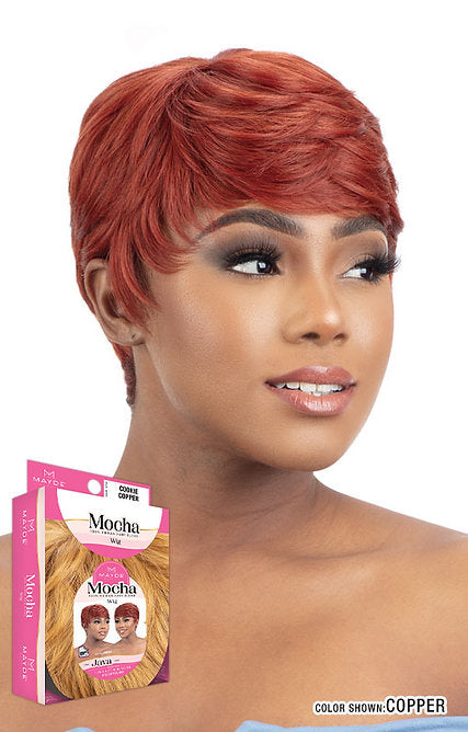 MAYDE JAVA MOCHA HUMAN HAIR BLEND WIG