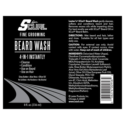 S-CURL BEARD WASH 8OZ(LR956)