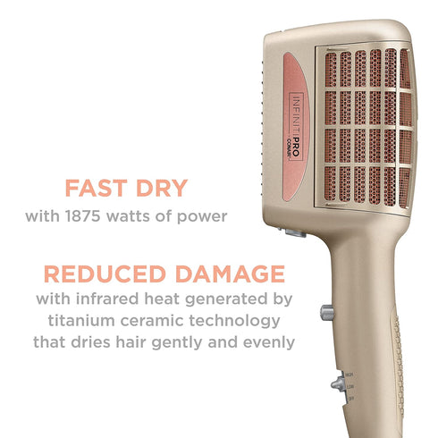 INFINITIPRO BY CONAIR 4-in-1 Frizz Free Styling Hair Dryer – 1875W