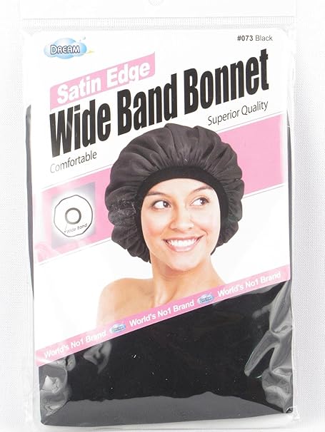 DREAM W-WIDE BAND BONNET SATIN BLACK (DRE073)