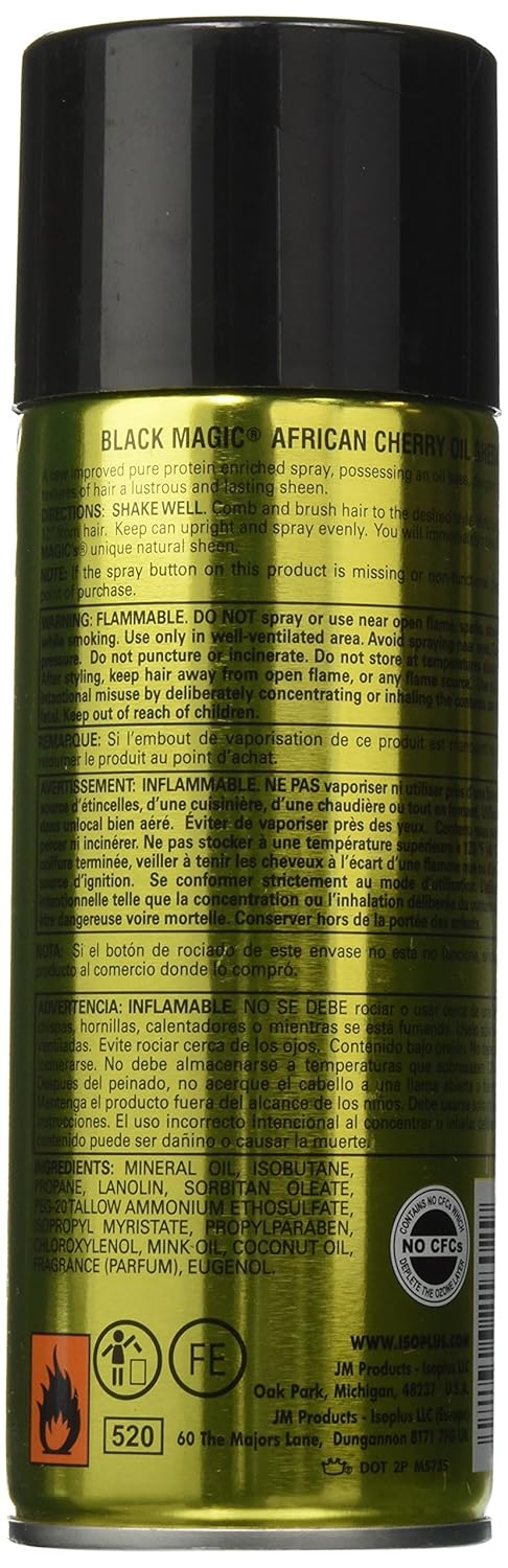 Black Magic Oil Sheen Spray CHERRY 10.5OZ