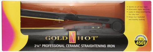 Gold N Hot 2 1/4'' Professional Ceramic Straightening Iron