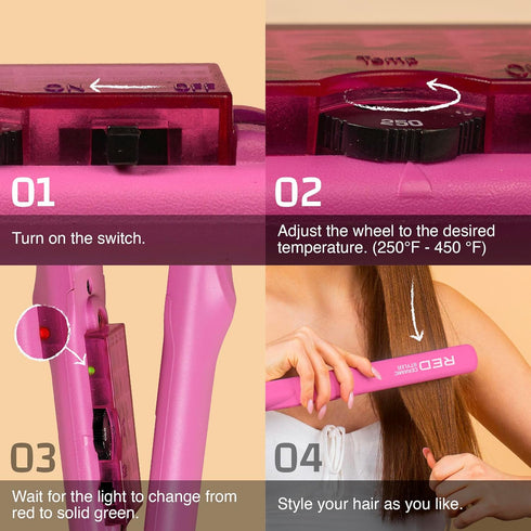 FIK100 RED 1" CERAMIC STYLER