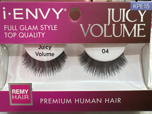 Kiss I Envy Premium Juicy Volume 04 Remi Hair Eyelashes - KPE15