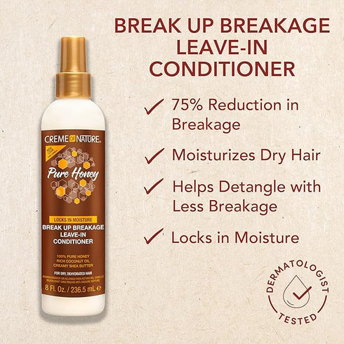 Creme of Nature Pure Honey Leave-in Conditioner 8 OZ