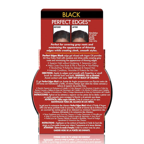 Creme of Nature with Argan Oil from Morocco Perfect Edges Hair Gel – Black, 2.25 oz(C39765)