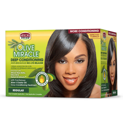 African Pride Olive Miracle Deep Conditioning No-Lye Relaxer