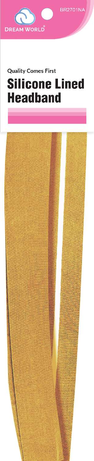 BR2701NA BR HAIR BAND SILICONE LINED NATURAL