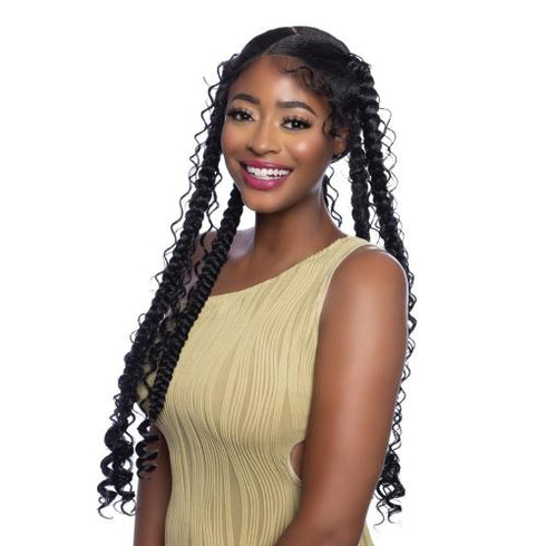 Mane Concept Human Hair Blend Braids Mega Brazilian Water Bulk 18”(MBWK18)