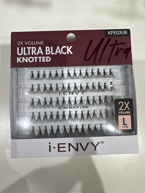 Kiss I Envy Individual Ultra Black Flare Long Eyelashes - KPE03UB