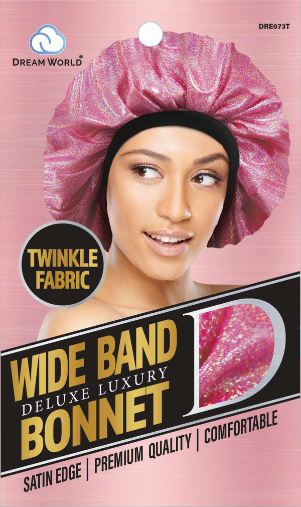 DREAM W-WIDE BAND BONNET SATIN TWINKLE (DRE073T)