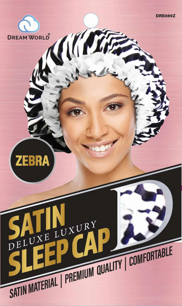 DREAM W-SLEEP CAP SATIN ZEBRA (DRE089Z)