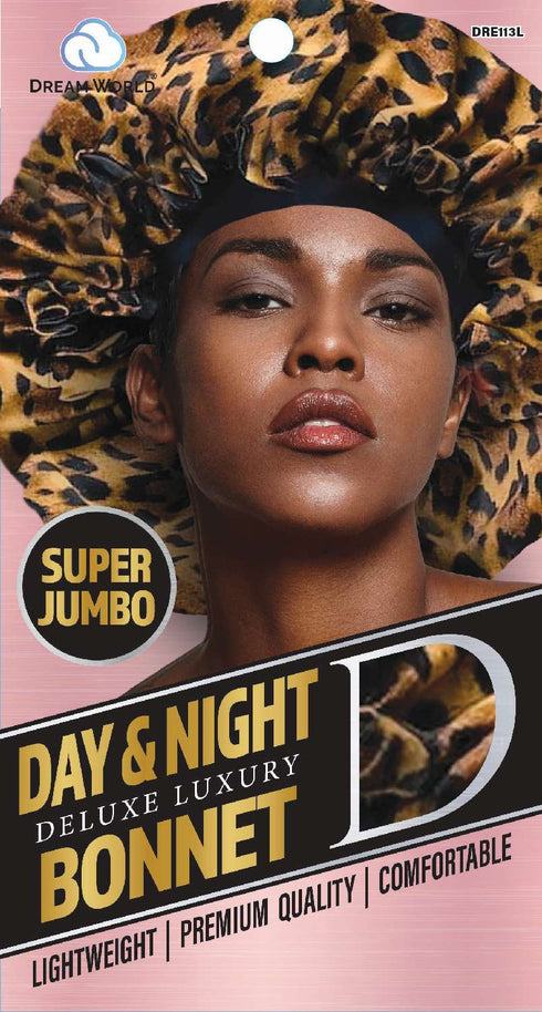 DAY & NIGHT BONNET - SUPER JUMBO LEOPARD (DRE113L)