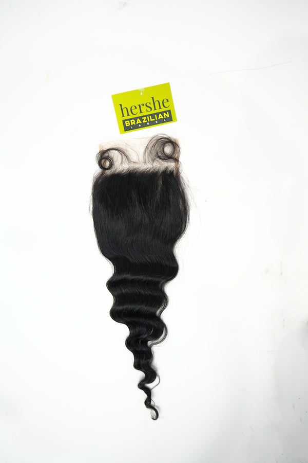 Hershe Brazilian 4x4 Deep Wave Closure