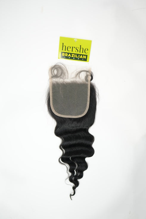Hershe Brazilian 4x4 Loose Wave Closure