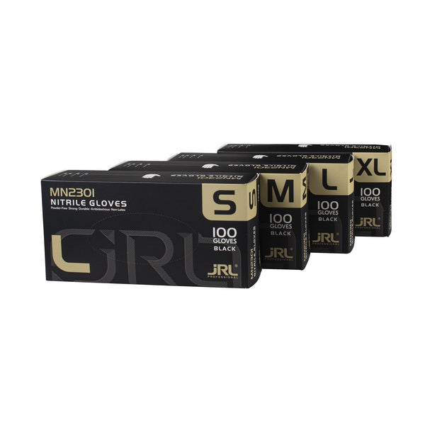 JRL NITRILE BLACK GLOVES MEDIUM(JRL-MN2301-M)